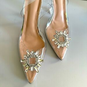 Clear Pointy Heels